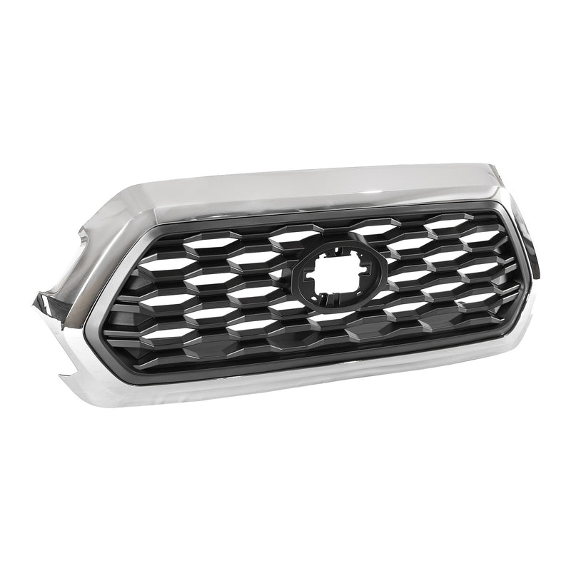 DURAFORCE Front Upper Grille Assembly for Toyota Tacoma 2016-2022 Chrome Shell Outer