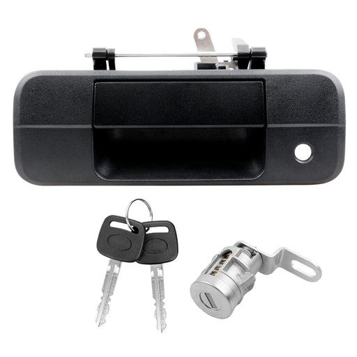 DURAFORCE 81213 Tailgate Handle Latch with Lock Cylinder and Key for 07-13 Toyota Tundra