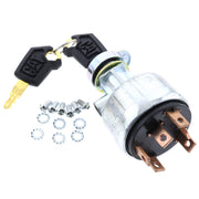 DURAFORCE 6 Terminal Ignition Switch W/ 2 key Fits Caterpillar Cat 3046 3066