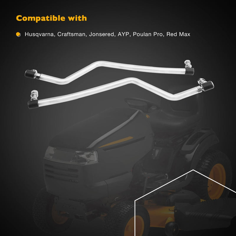 Adjustable LH RH Steering Drag Link Set For Craftsman Husqvarna 436885 436884