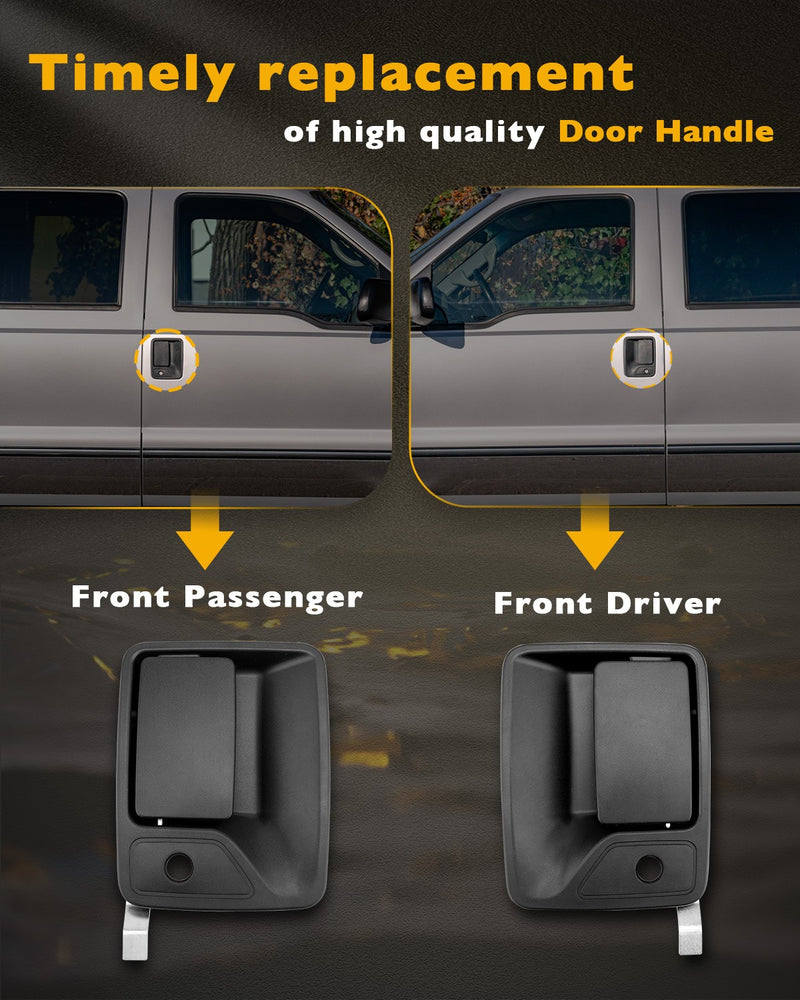 Exterior Door Handle with Lock Cylinders Keys for Ford F250 F350 F450 F550 99 16