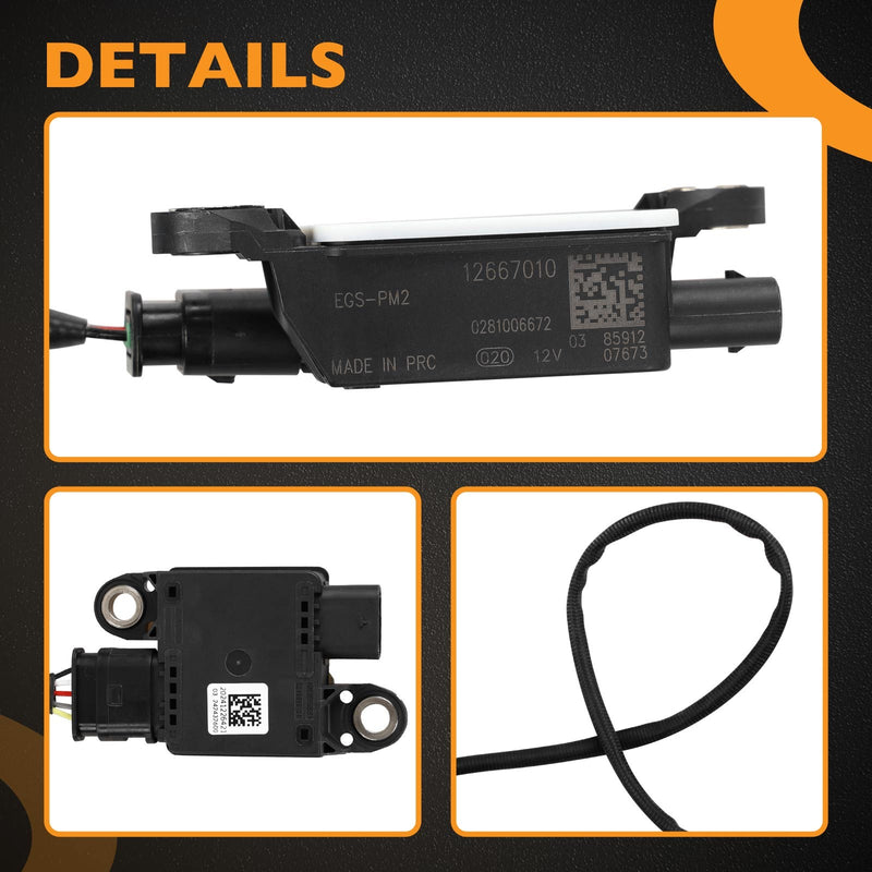 12667010 Exhaust Particulate Sensor for 2016 Chevy Express 2500 GMC Sierra 3500