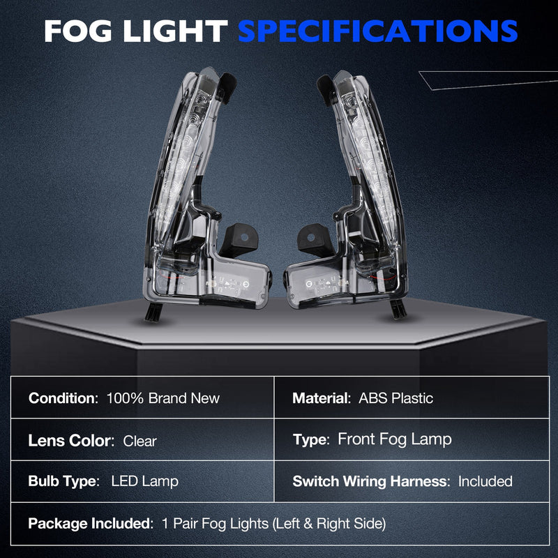 LED DRL Daytime Running Fog Light Kit for Toyota Corolla SE XSE 2017 2019