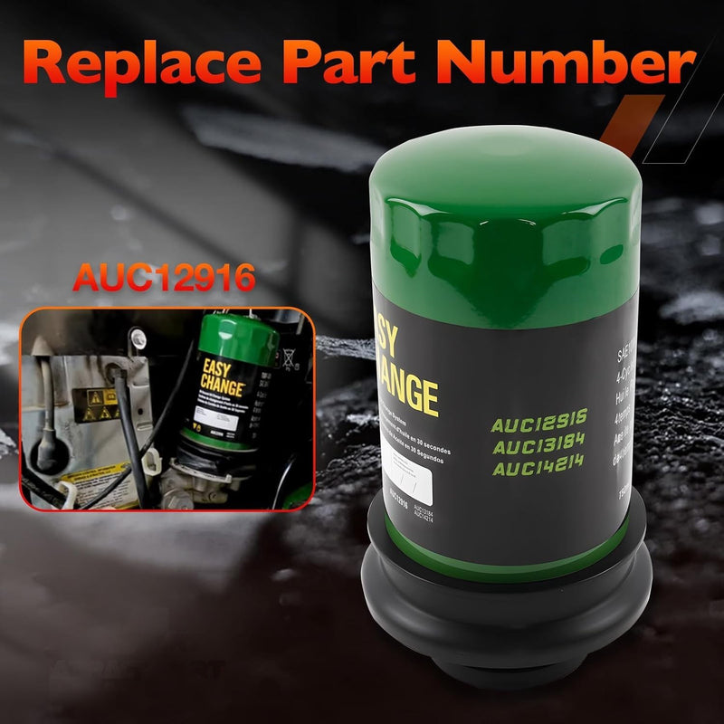 AUC12916 Oil Filter For John Deere E120 E130 E150 E160 E170 E180 Dry Filter
