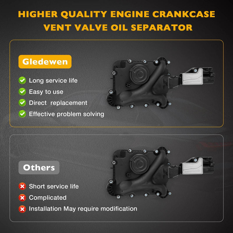 PCV Engine Crankcase Vent Valve Oil Separator for Audi A4 A5 A6 A7 A8 Q5 05 15