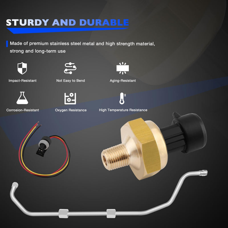 Exhaust Back Pressure EBP Tube Sensor for 1994-1997 Ford 7.3L Powerstroke Diesel