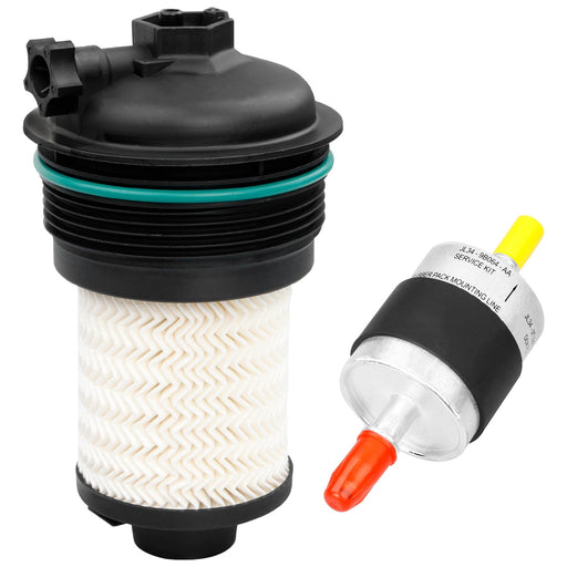 DURAFORCE FD4627 Inline Diesel Fuel Filter Kit for Ford F 150 2018 2020 3.0L Engines