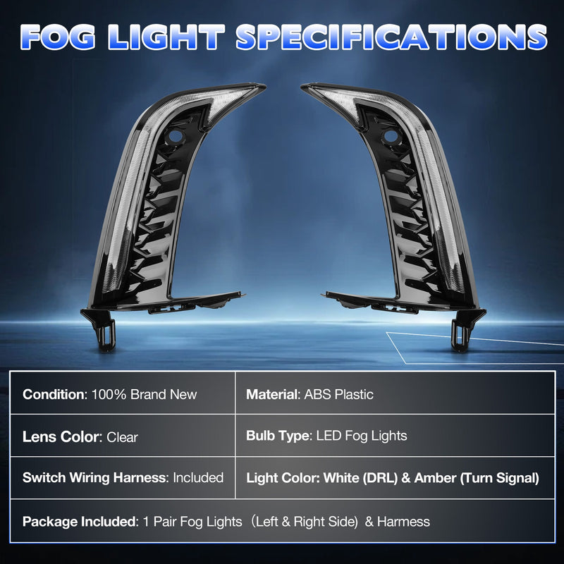 LED Daytime Running Light Fog Lamp Turn Signal For 2025 Toyota Camry SE XSE