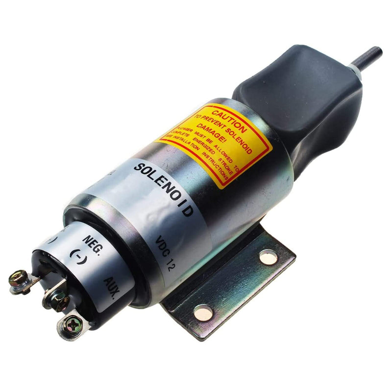 12V Fuel ShutDown Solenoid 2001-12E2U1B1S1A 3040174 Compatible for Woodward