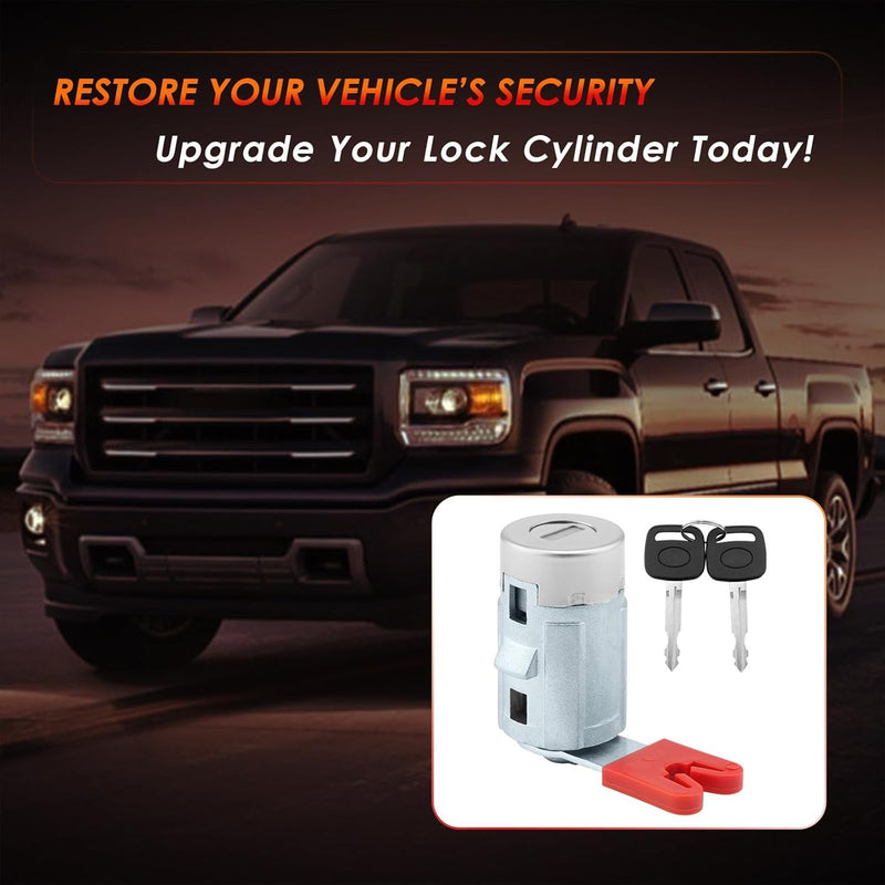 Door Lock Cylinder W Keys For 07-14 Chevy GMC Silverado Sierra 1500 Cadillac