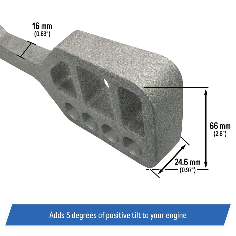 DURAFORCE 5 Degree Positive Tuck Transom Wedge for All Brands Port and Starboard 1 Set