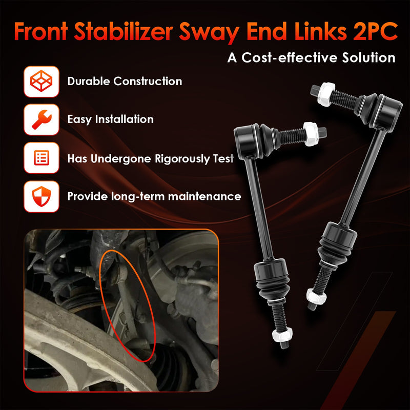 K750996 Front Sway Bar Stabilizer Link Kit For Dodge Ram 1500 2019 To 2024 2Pcs