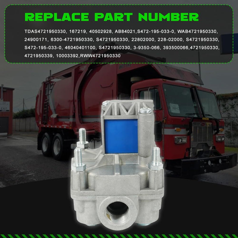 4721950330 ABS Trailer Modulator Relay Valve Assy For Wabco Meritor S4721950330