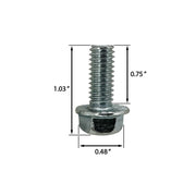 DURAFORCE 710 1260A 04484 112 0395 Spindle Bolts for Cub Cadet MTD Troy Bilt Toro 10 Pack