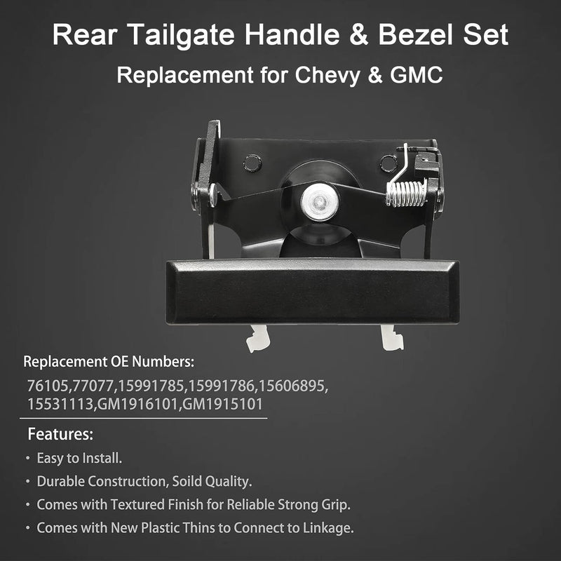 Metal Tailgate Handle Set Door Handle for Chevrolet C K 1500 2500 3500 88 to 00