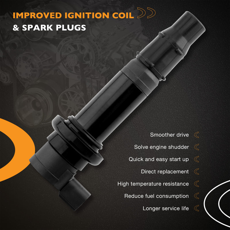 5PW8231000000 Ignition Coil Pack for Yamaha 2002 2016 YZF R6 R6S R1 FZ1 FZ1S 4X