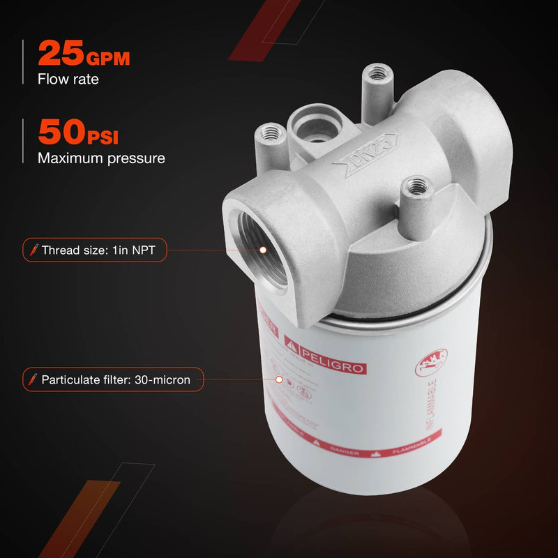 3/4 Transfer Tank Fuel Filter Kit for Mobile and Stationary Diesel Transfer Pump