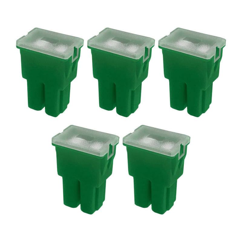 DURAFORCE 40A Straight Female Fuse Cartridge FLF PAL Auto Link for Car Truck RV SUV 5pk