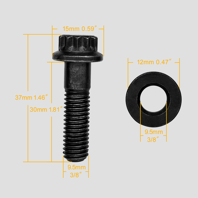 8x1.25 Intake Manifold Bolt for Chevy Gen III LS 3/8 Flanges 4.8 5.3 6.0 6.2L