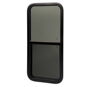 DURAFORCE 18" W X 40" H RV Window W/ Screen Trim Ring Vertical Slider For Trailer Camper