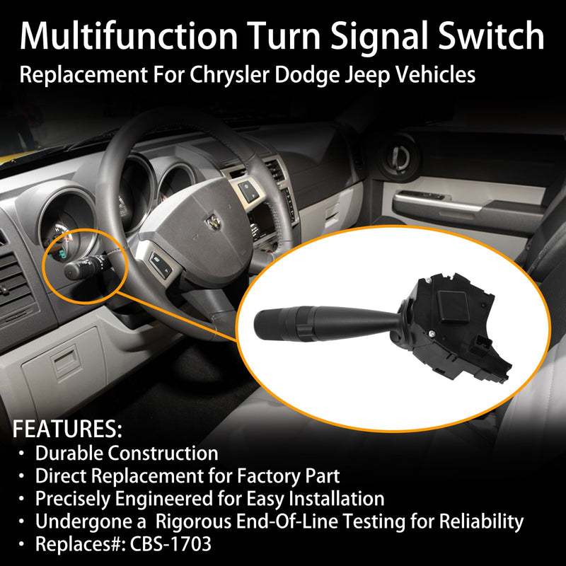 Turn Signal Headlight Dimmer Switch for Jeep Patriot Wrangler Dodge Nitro