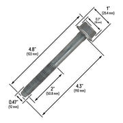 DURAFORCE 11609609 Multi Purpose Bolt For GM Chevy Buick GMC Cadillac M12x1.75x110 2