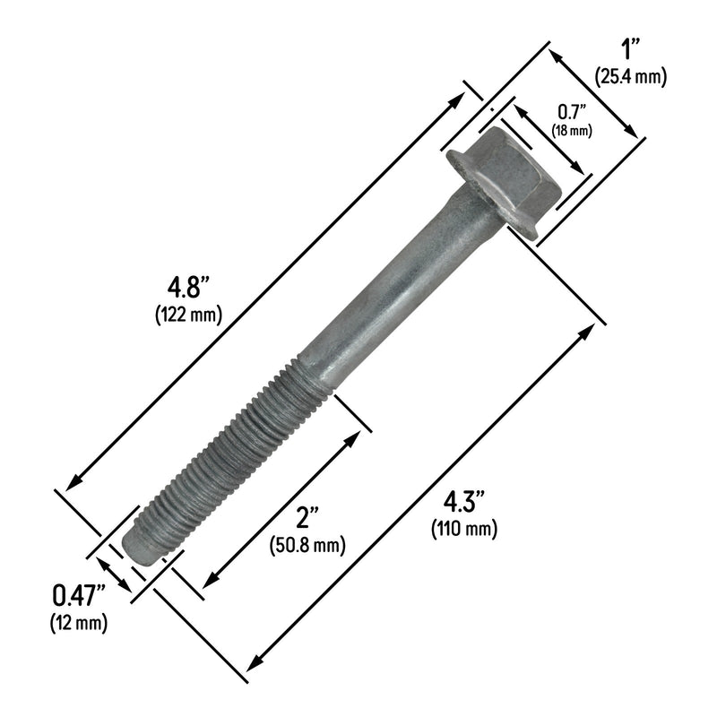 DURAFORCE 11609609 Multi Purpose Bolt For GM Chevy Buick GMC Cadillac M12x1.75x110 2