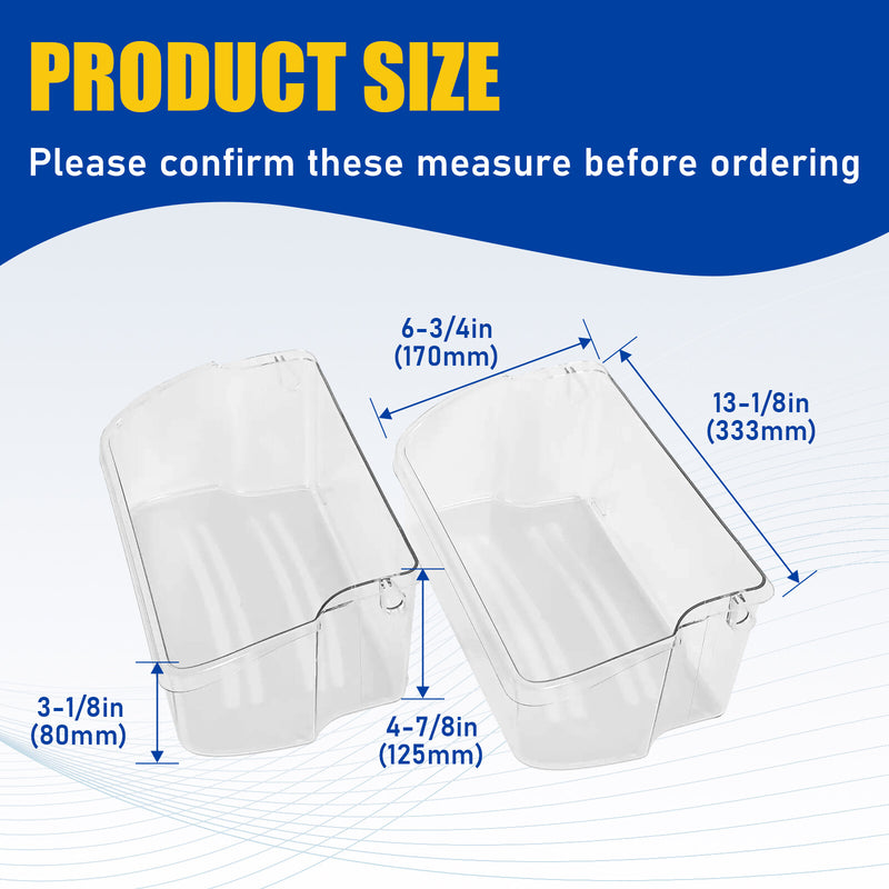 Refrigerator Door Bin Shelf for 240324502 Frigidaire Kenmore 2PC