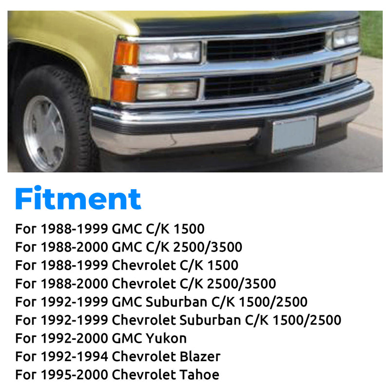 Front Bumper Kit Deflector For 1988 2000 Chevy GMC C K 1500 2500 3500 Yukon