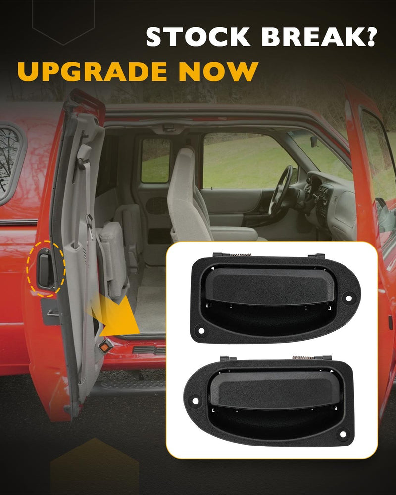 Interior Door Handles Rear Driver Passenger Side for Ford Ranger Mazda 1993 2011
