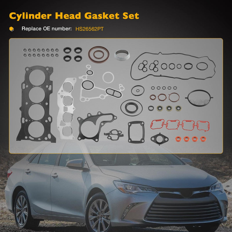 HS26562PT Head Gasket Set for Toyota Camry Highlander Scion RAV4 09 19 2.5L 2.7L