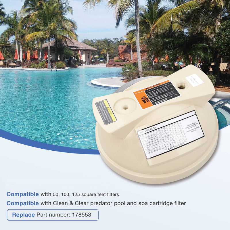 Pool Filter Cover Lid For Pentair Clean And Clear Predator 50 100 125 Sq Ft