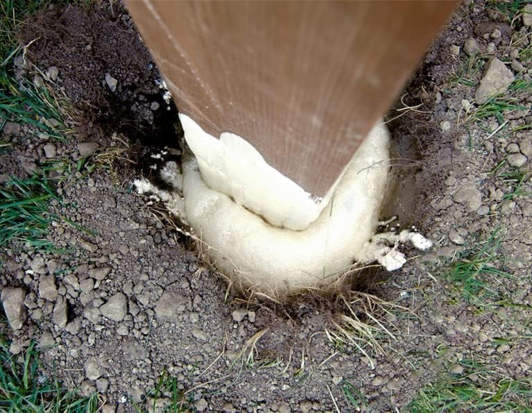 Fast 2K Deck Post Mix for Post Install Expanding Foam Concrete 1 Piece