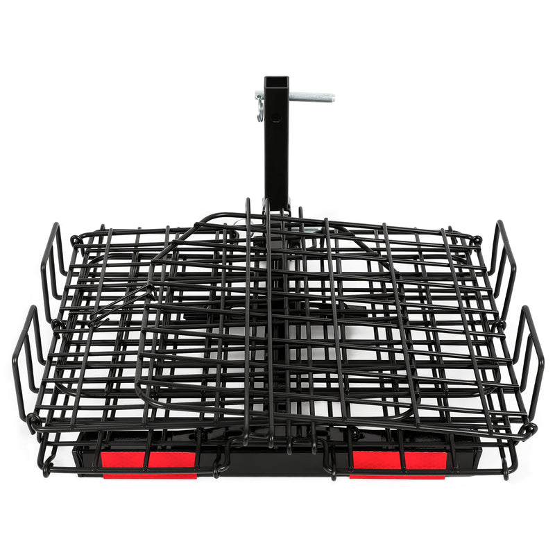 Folding Rear Basket Accessory for Most Mobility Scooters Sturdy Steel Black
