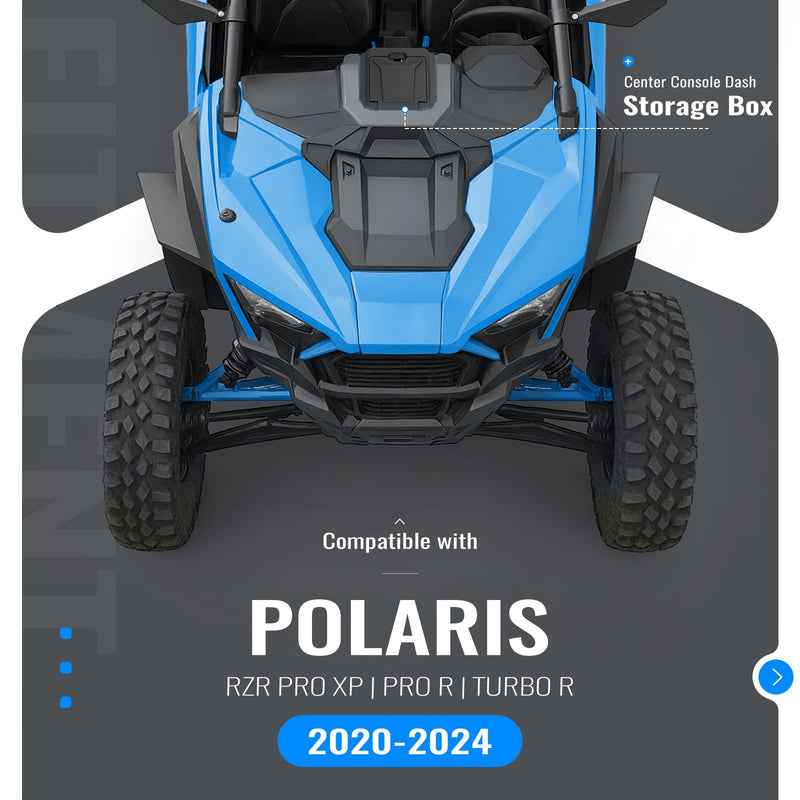 Center Console Dash Storage Box for 2020-2024 Polaris RZR PRO XP Turbo R Pro R