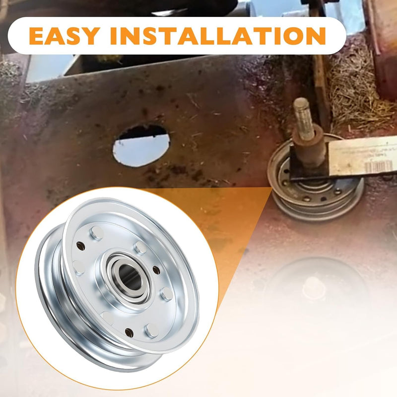 164090 Idler Flat Pulley for King Kutter RFM Series 4 5 6 ft Lawn Tractor