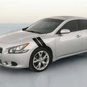 DURAFORCE 4 Inch Dual Fender Stripe Hash Mark Decal Graphic Kit for Nissan Maxima