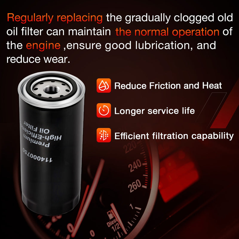 114000750 Oil Filter for GM Chevy CMC 2020 and Newer 6.6L Duramax L5P Engine