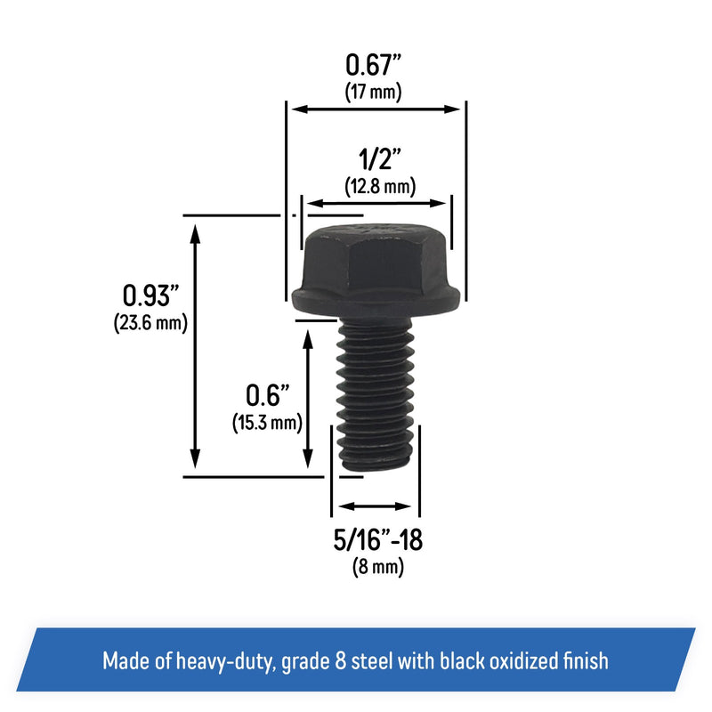 Differential Cover Bolts for Dana 30 35 44 Jeep YJ TJ JK XJ MJ ZJ WJ WK XK 10