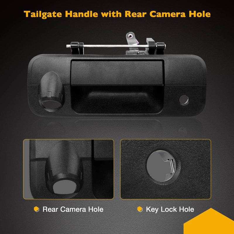 690900C051 Metal Tailgate Handle with Camera Hole for Toyota 2007 2013 Tundra