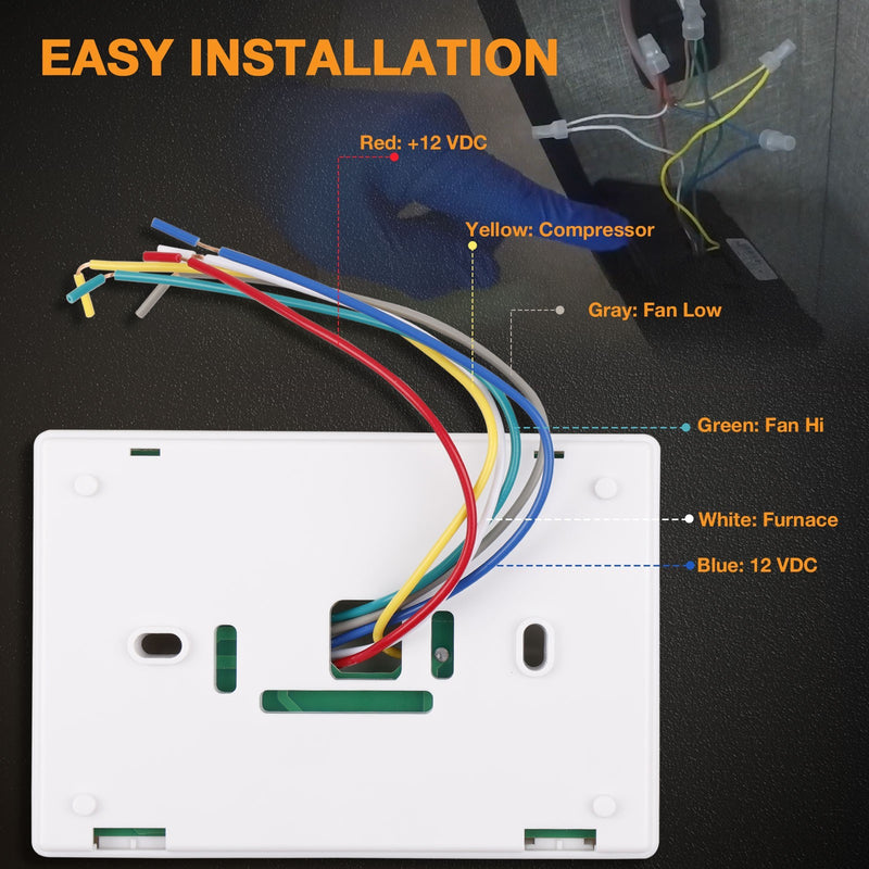 83303862 White RV Digital Thermostat for Coleman Mach Air Conditioners 8330 336