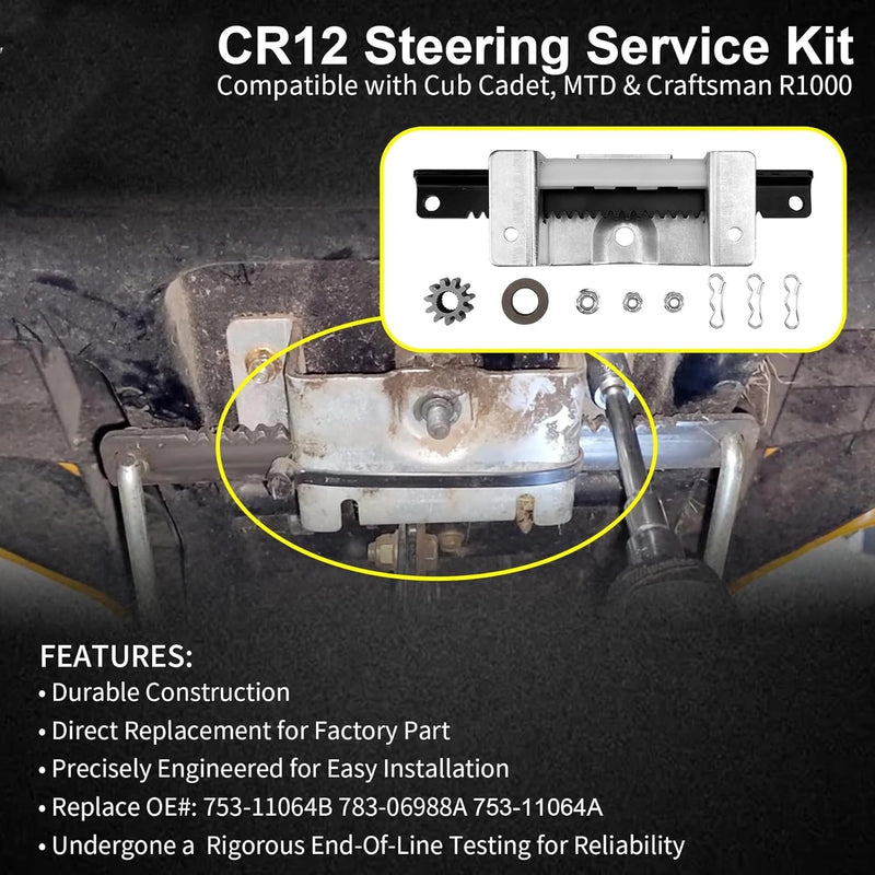 CR12 Steering Service Kit for Cub Cadet MTD CC30 75311064B 78307239A