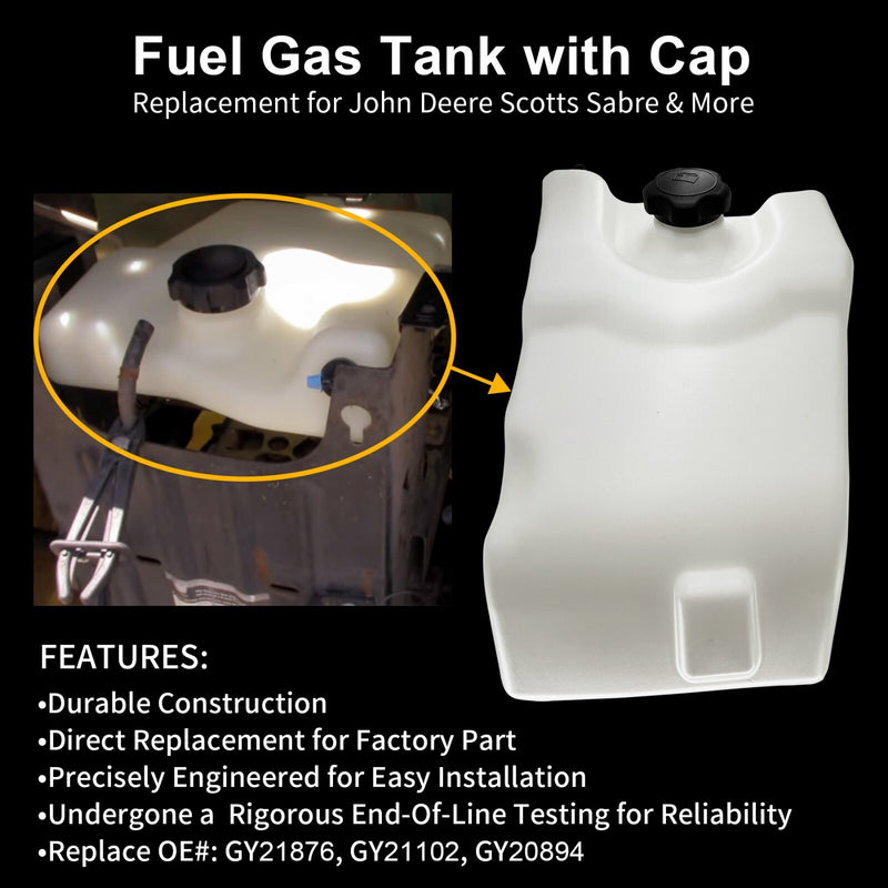 Fuel Gas Tank for John Deere GY21102 GY21876 L100 L105 L107 LA100 LA110 LA105