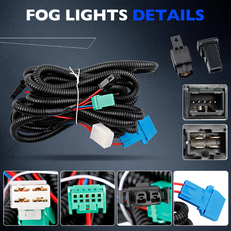 LED DRL Daytime Running Fog Light Kit for Toyota Corolla SE XSE 2017 2019