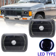 DURAFORCE LED Headlights 5x7 7x6 Inch H4 HB2 9003 for 1983-1997 for Nissan Pickup