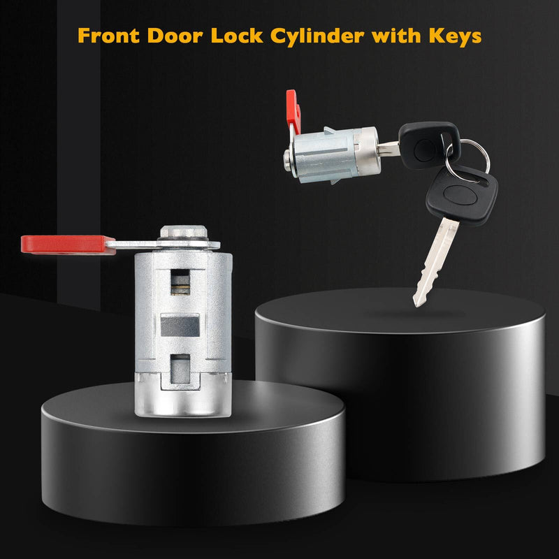 Exterior Door Handle Driver Side w/ Lock Cylinder for Chevy GMC Cadillac 07 13