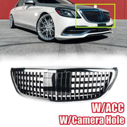 DURAFORCE Fit 2014-2020 Mercedes Benz S-Class W222 S450 Chrome Front Grille MayBach W/ACC