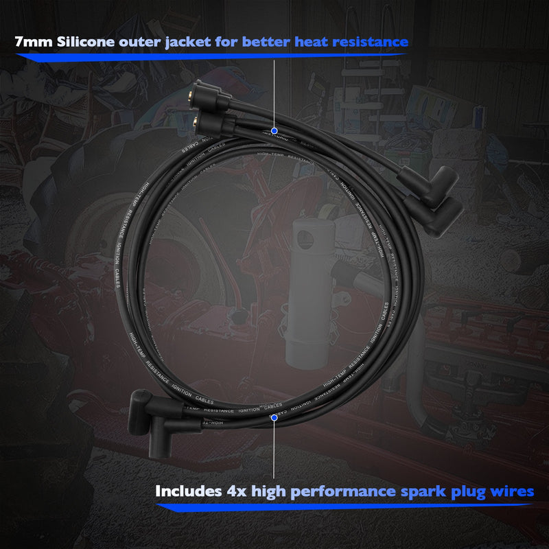 9N12259A Cylinder Spark Plug Wire Set for Ford Holland 2N 8N 9N 9N12287B 4X