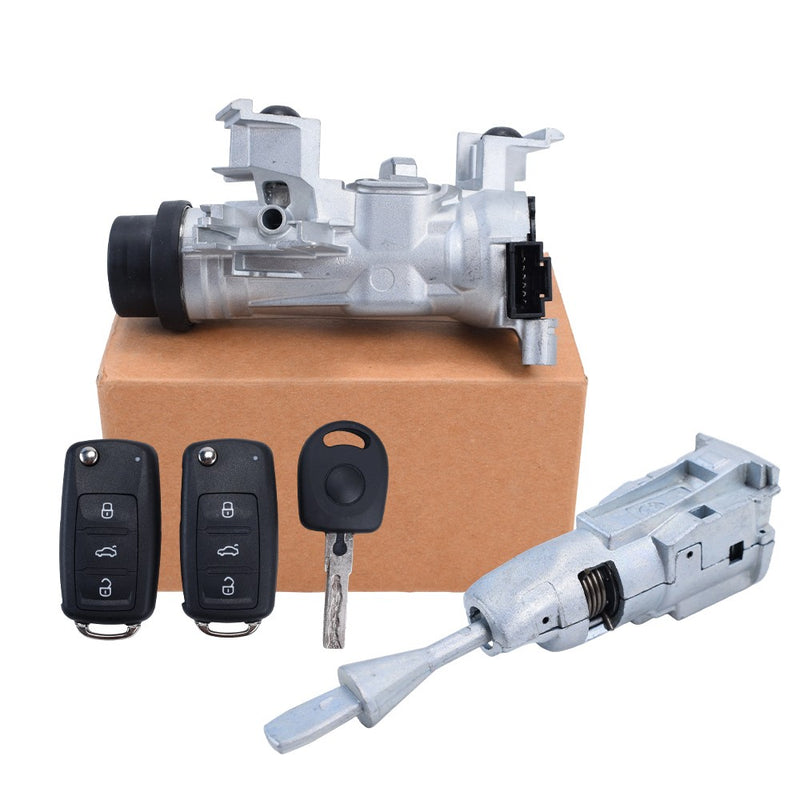 NEW Ignition Switch Door Lock Cylinder 2006 2018 With Remote Key for VW Jetta