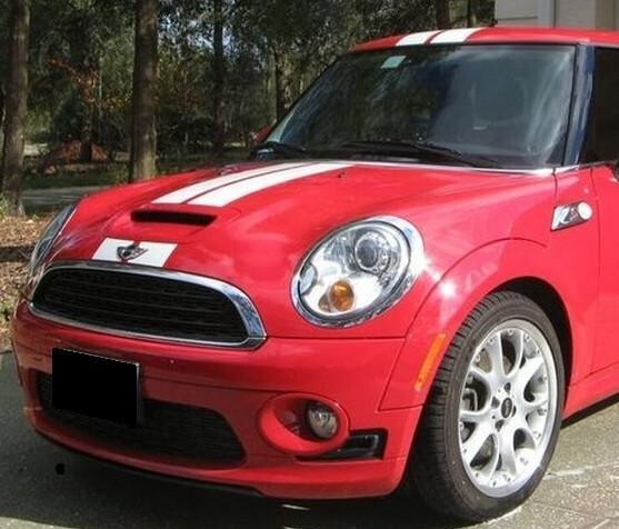 4 Inch Vinyl Bonnet Boot Rally Racing Stripe Decal Kit for Mini Cooper S